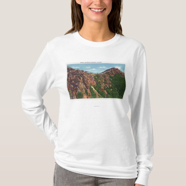 Camiseta Vista de la cumbre de Whiteface Mt (Anverso)