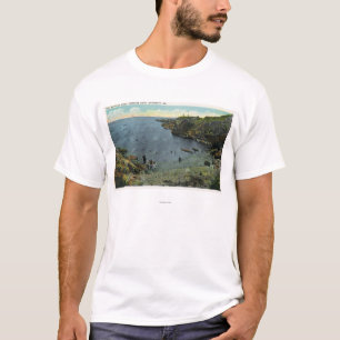Camiseta Vista de la ensenada de Perkins, escena que nada
