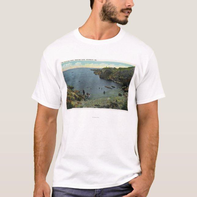 Camiseta Vista de la ensenada de Perkins, escena que nada (Anverso)