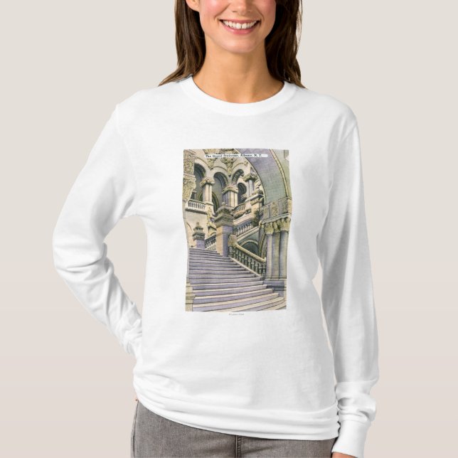 Camiseta Vista de la escalera magnífica (Anverso)