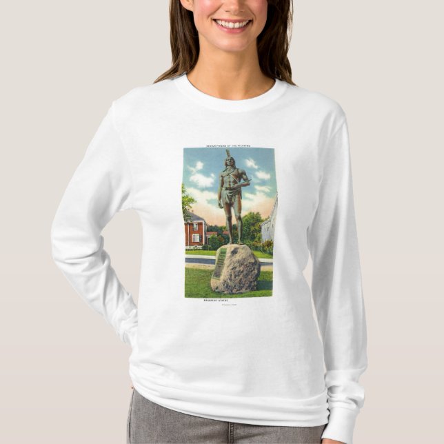 Camiseta Vista de la estatua de Massasoit # 2 (Anverso)