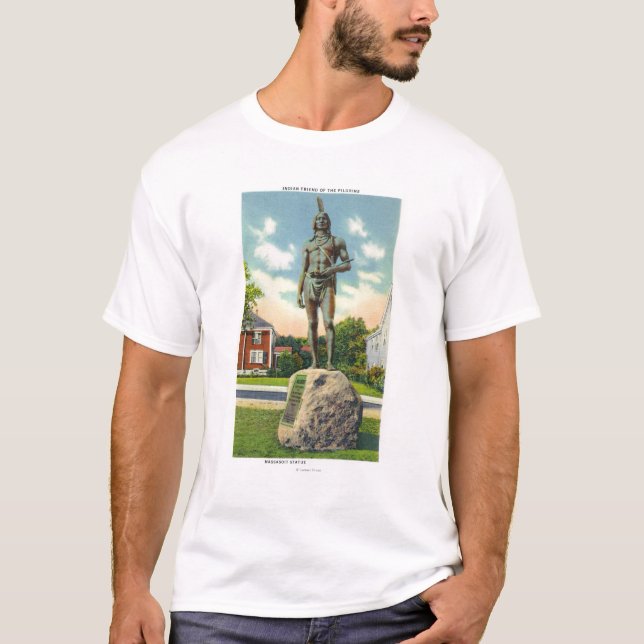 Camiseta Vista de la estatua de Massasoit # 2 (Anverso)