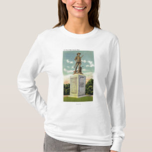 Camiseta Vista de la estatua minuciosa del hombre