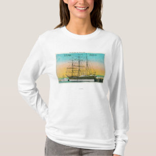 Camiseta Vista de la estrella del barco de la India