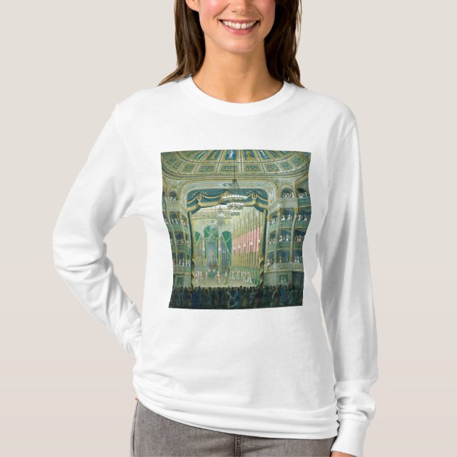 Camiseta Vista de la etapa de la ópera de París (Anverso)