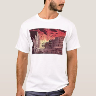 Camiseta Vista de la explosión fabulosa en el gran fuego