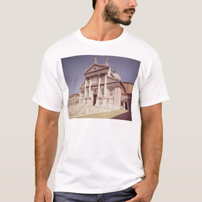 Camiseta Vista de la fachada, construida 1607-11 (Anverso)