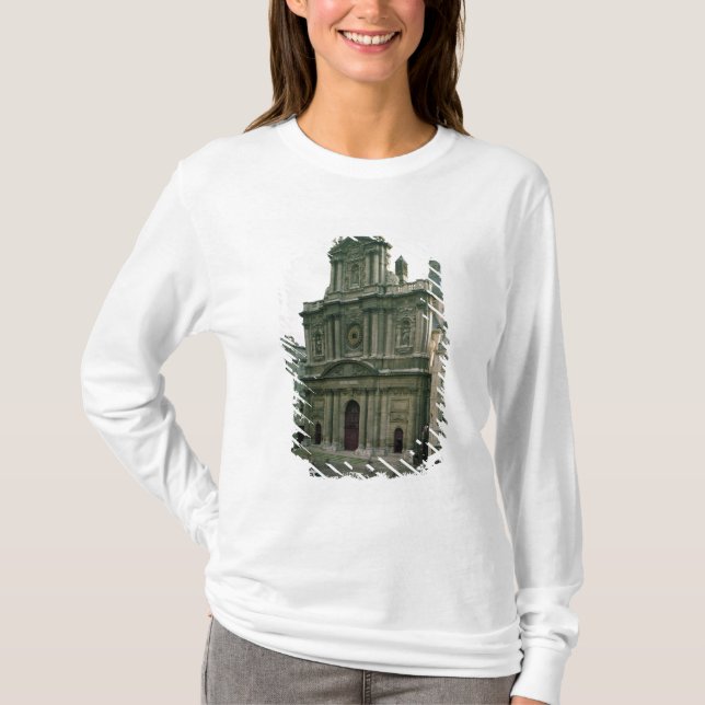 Camiseta Vista de la fachada, construida 1627-41 (Anverso)