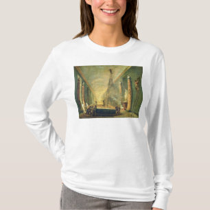 Camiseta Vista de la galería magnífica del Louvre