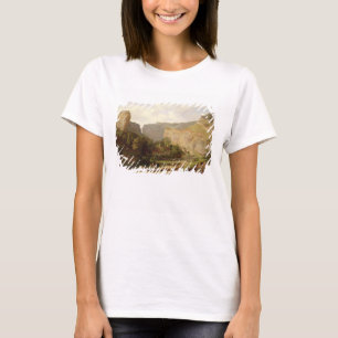 Camiseta Vista de la garganta de Cheddar (petróleo sobre li