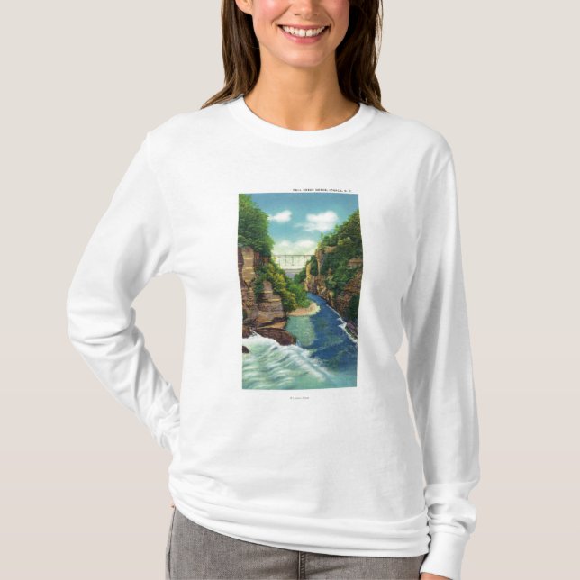 Camiseta Vista de la garganta de la cala de la caída (Anverso)