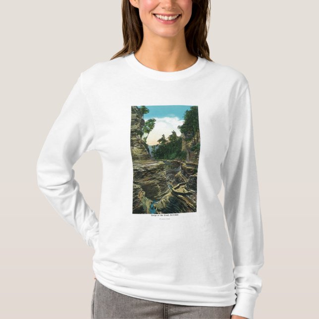 Camiseta Vista de la garganta meridional de la entrada (Anverso)
