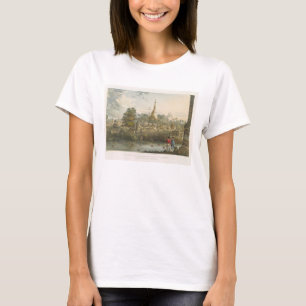 Camiseta Vista de la gran pagoda de Dagon en Rangoon del