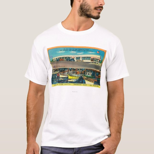 Camiseta Vista de la gruta de los pescados de la exposición (Anverso)