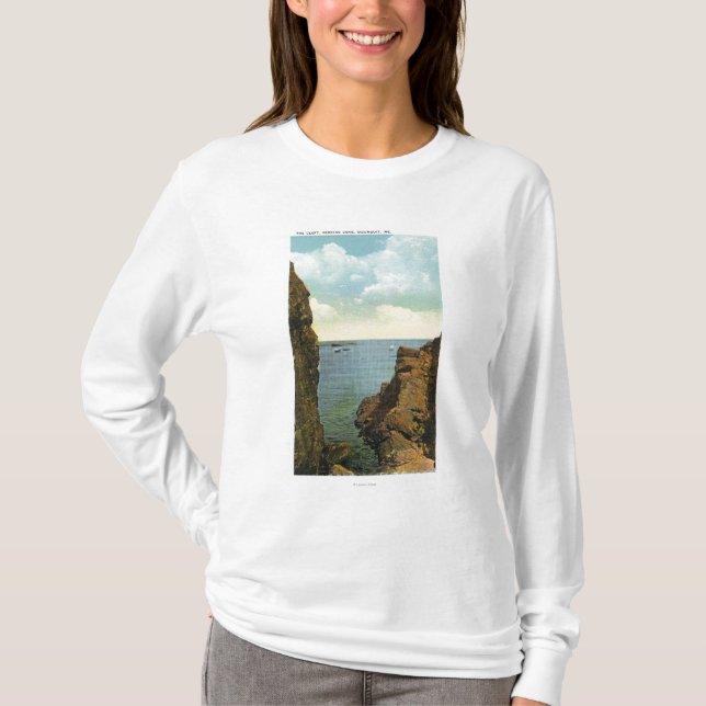 Camiseta Vista de la hendidura en la ensenada de Perkins (Anverso)