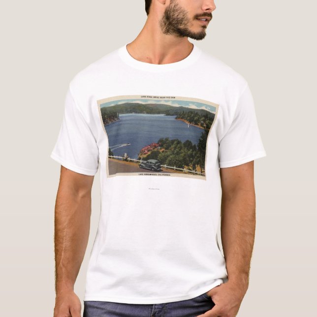 Camiseta Vista de la impulsión del borde del lago cerca de (Anverso)