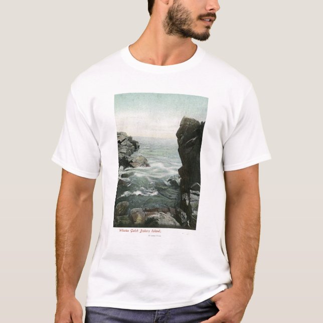 Camiseta Vista de la isla de panaderos, quebrada de las (Anverso)
