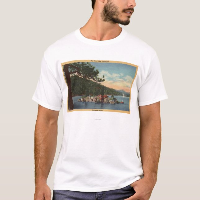 Camiseta Vista de la isla del tesoro (Anverso)