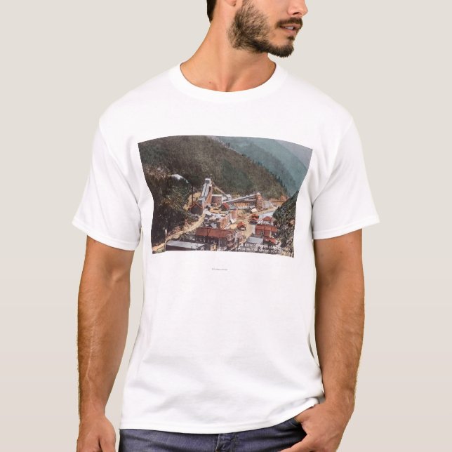 Camiseta Vista de la mina de Hecla que mira abajo del (Anverso)
