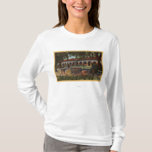 Camiseta Vista de la misión, jardín de la memoria, estatua