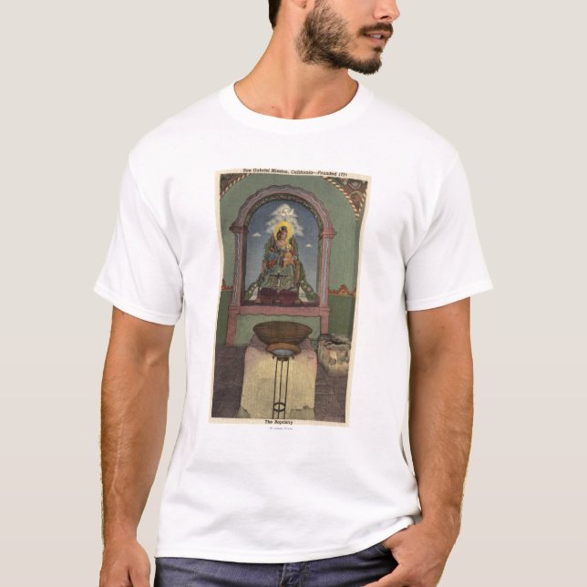 Camiseta Vista de la misión y del Baptistry (Anverso)