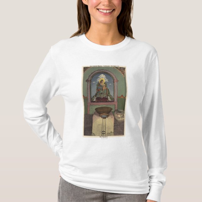 Camiseta Vista de la misión y del Baptistry (Anverso)