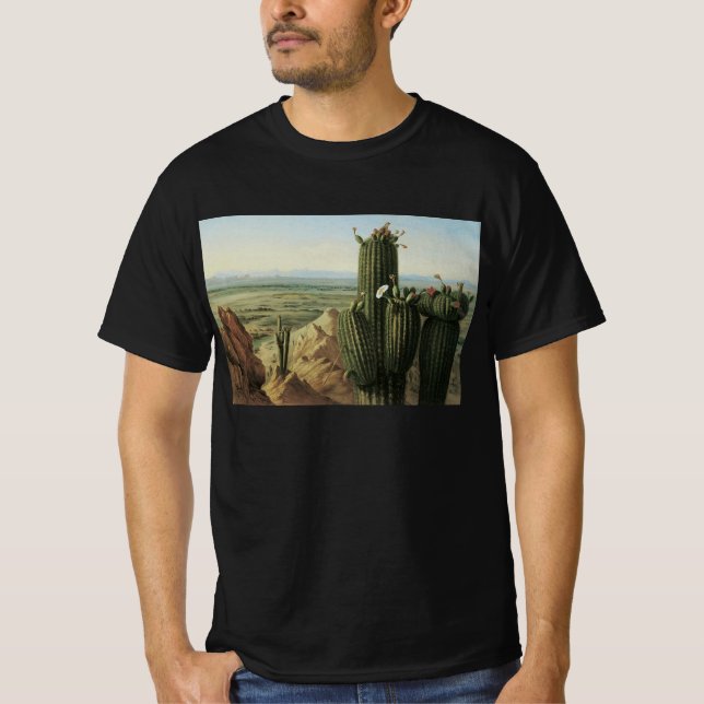 Camiseta Vista de la montaña Maricopa cerca de Rio Gila por (Anverso)