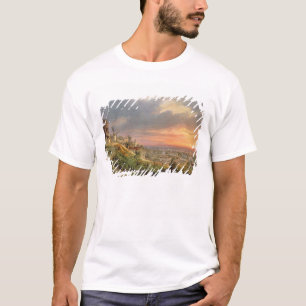 Camiseta Vista de la mota Montmartre, c.1830