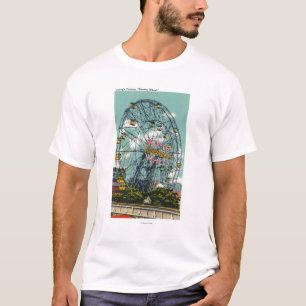 Camiseta Vista de la noria famosa de la maravilla