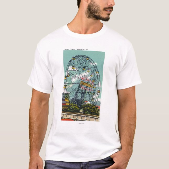 Camiseta Vista de la noria famosa de la maravilla (Anverso)