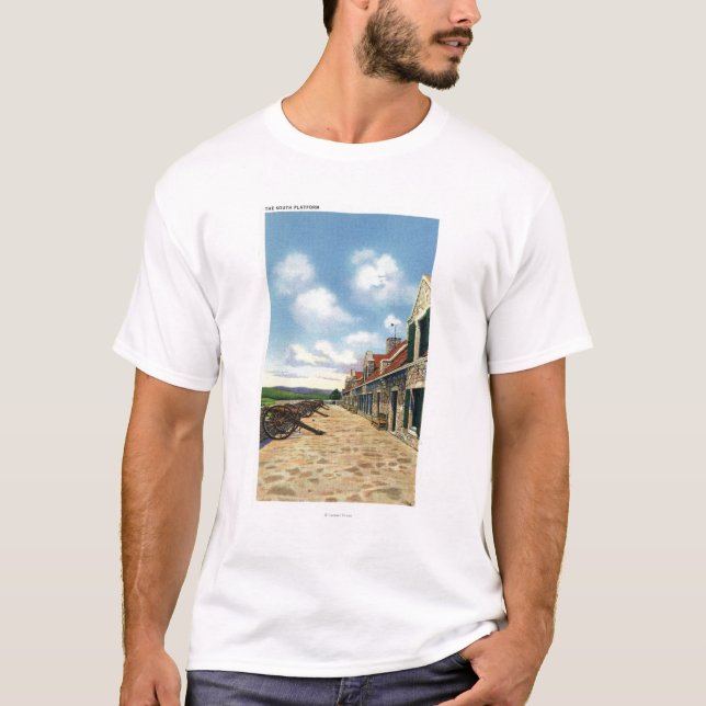 Camiseta Vista de la plataforma del sur (Anverso)