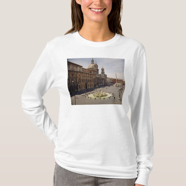 Camiseta Vista de la plaza (Anverso)
