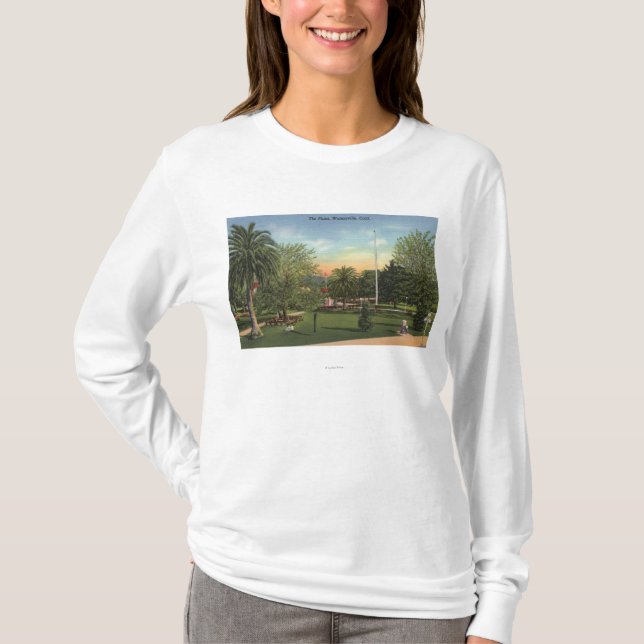Camiseta Vista de la plaza (Anverso)