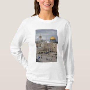 Camiseta Vista de la plaza del Muro Occidental al final de