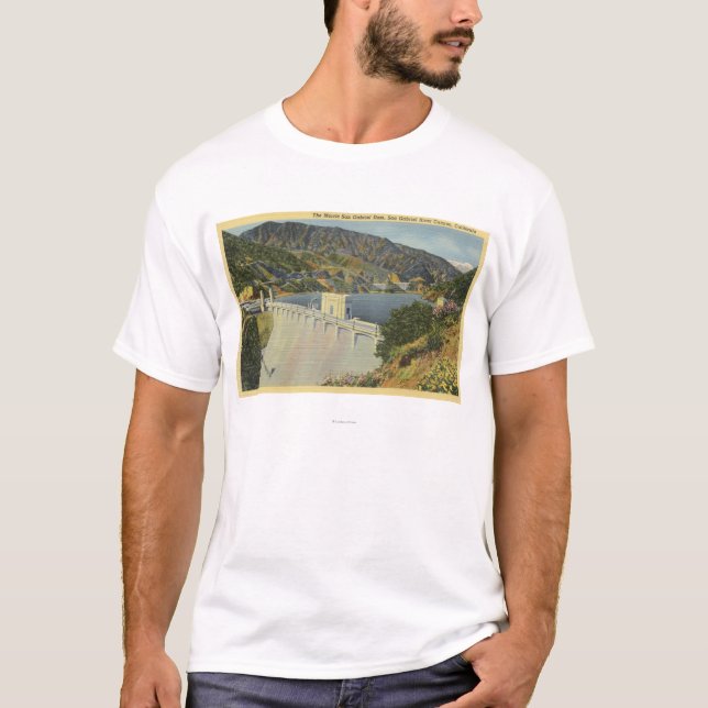 Camiseta Vista de la presa de Morris San Gabriel (Anverso)