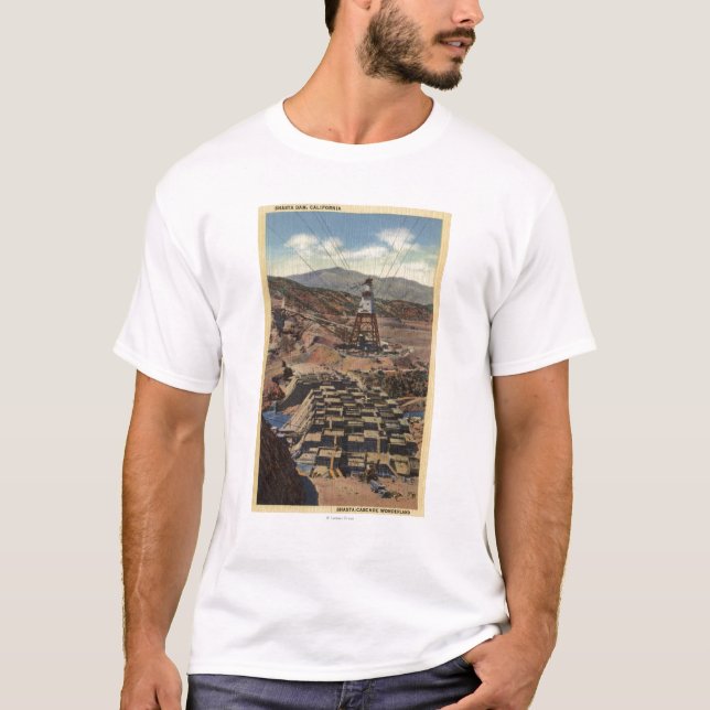 Camiseta Vista de la presa de Shasta (Anverso)