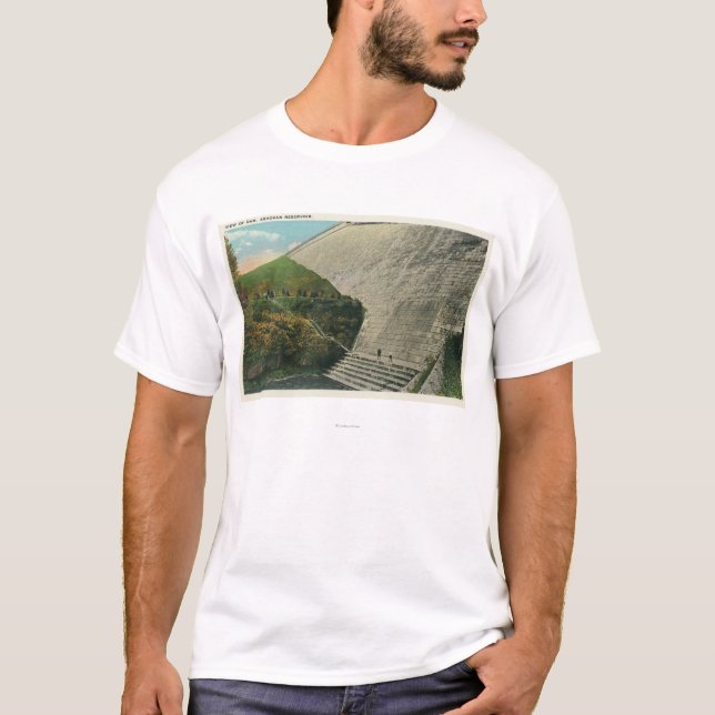 Camiseta Vista de la presa del depósito de Ashokan (Anverso)