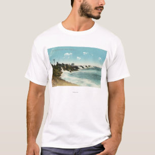 Camiseta Vista de la resaca y del rompeolas