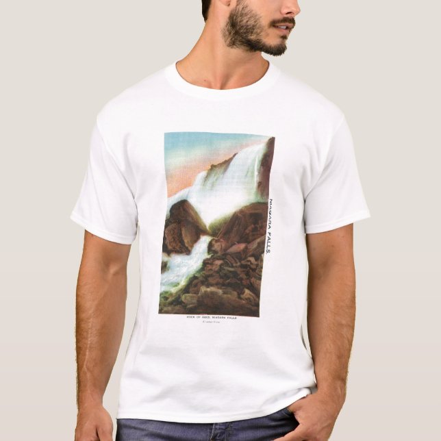 Camiseta Vista de la roca de edades (Anverso)
