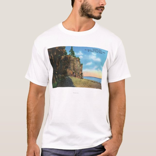 Camiseta Vista de la roca de la catedral, puerto de la (Anverso)
