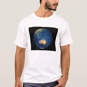 Camiseta Vista de la Tierra completa mostrando Indonesia, O