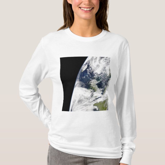 Camiseta Vista de la Tierra desde el espacio (Anverso)
