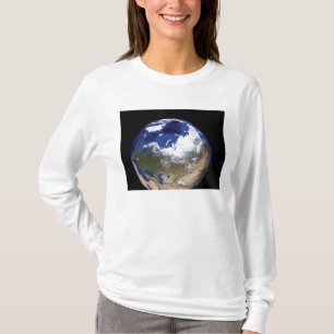 Camiseta Vista de la Tierra que muestra la región del Ártic