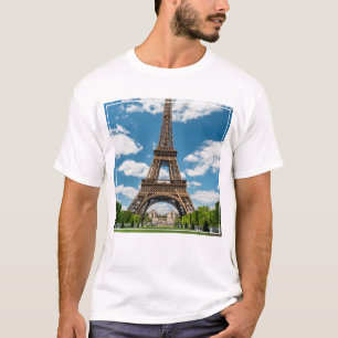 Camiseta Vista de la Torre Eiffel desde el Parque Público C