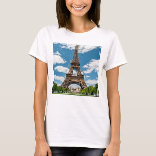 Camiseta Vista de la Torre Eiffel desde el Parque Público C