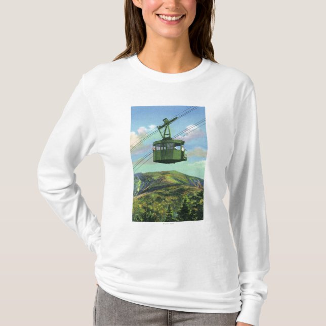 Camiseta Vista de la tranvía del Mt del cañón que asciende (Anverso)