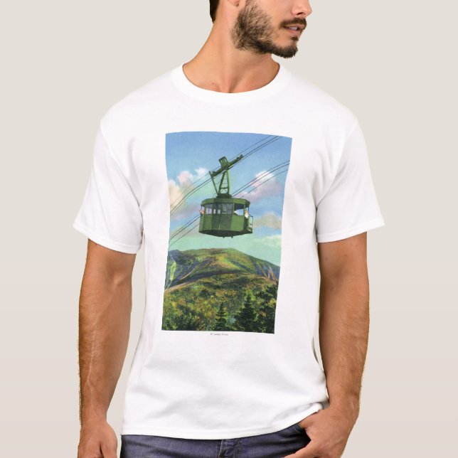Camiseta Vista de la tranvía del Mt del cañón que asciende (Anverso)