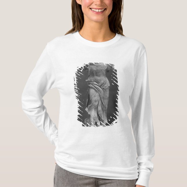 Camiseta Vista de la victoria Samothrace en museo del (Anverso)