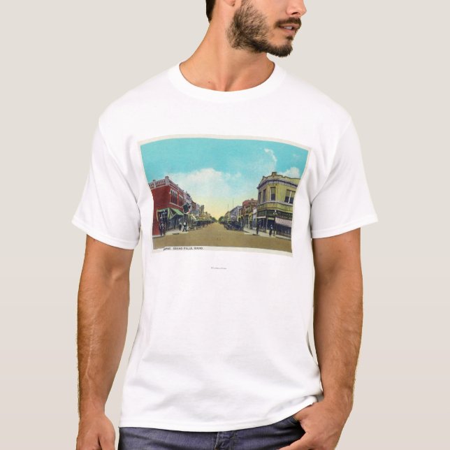 Camiseta Vista de las caídas de Park Avenue Idaho, (Anverso)