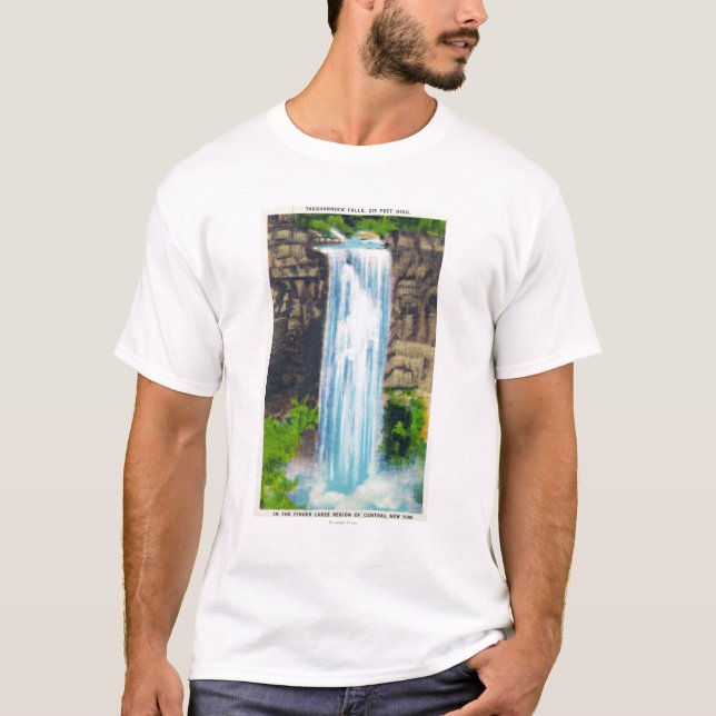 Camiseta Vista de las caídas de Taughannock (Anverso)
